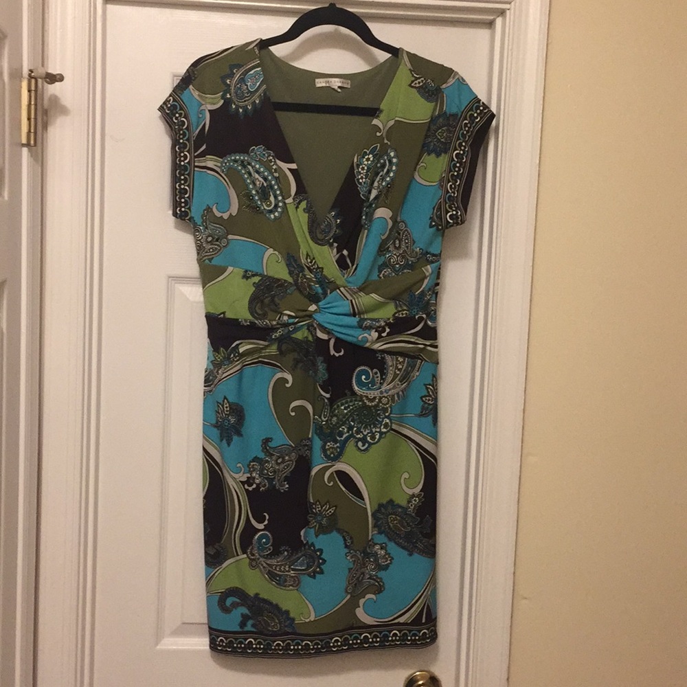 Sandra Darren knotted waist dress